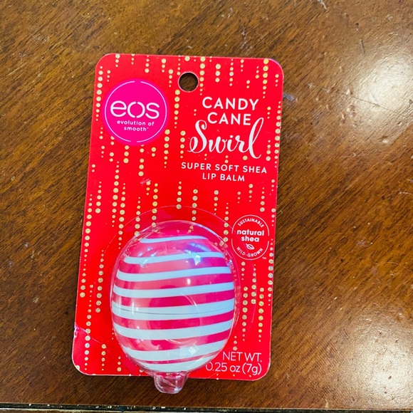 eos Other - EOS Candy Cane Swirl Super Soft Shea Lip Balm NWT